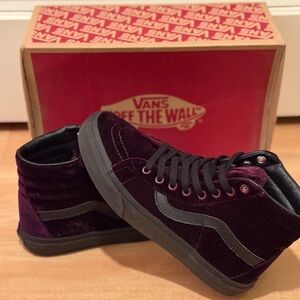 Vans Purple and Black Old Skool Sneakers
